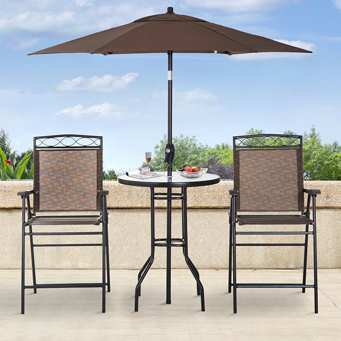 Arlmont & Co. Kaitlynn Round 2 - Person Outdoor Dining Set & Reviews Arlmont & Co. Kaitlynn Round 2 - Person Outdoor Dining Set & Reviews
